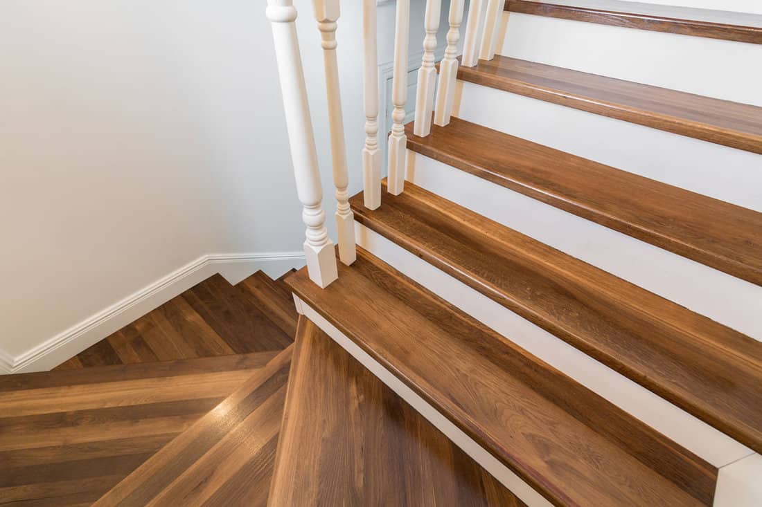 Wooden and elegant steps new applied finish