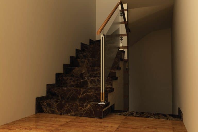 marble staircase, should stairs be darker than the floors