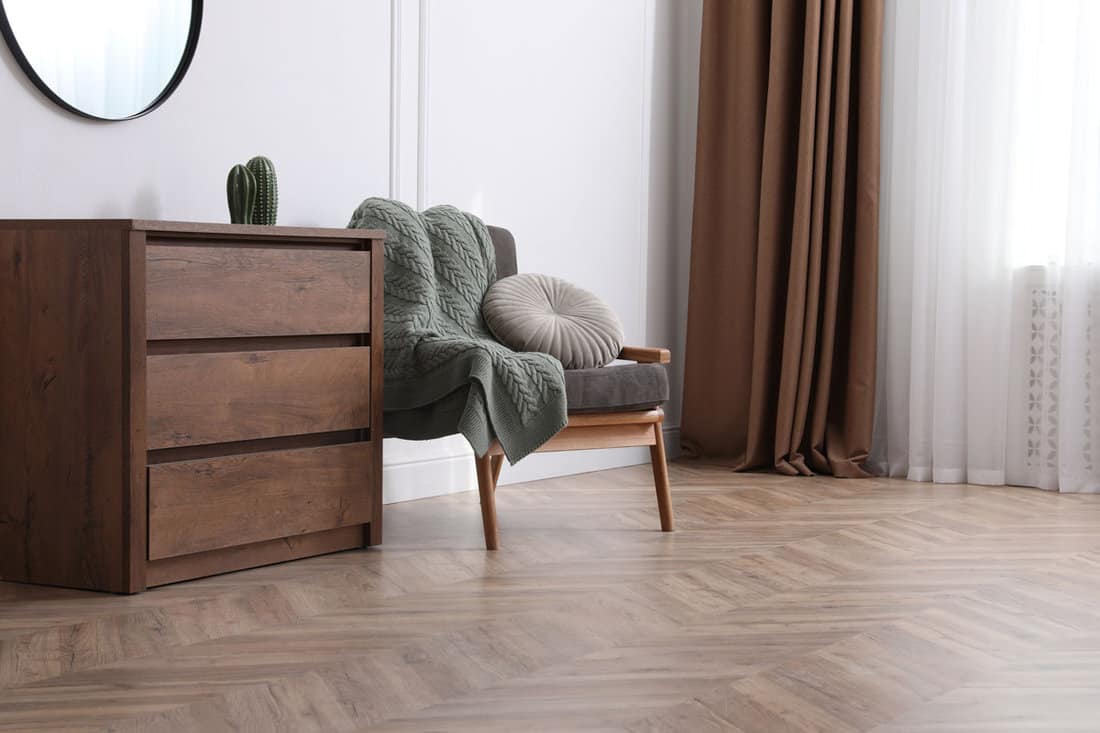 modern living room parquet flooring stylish