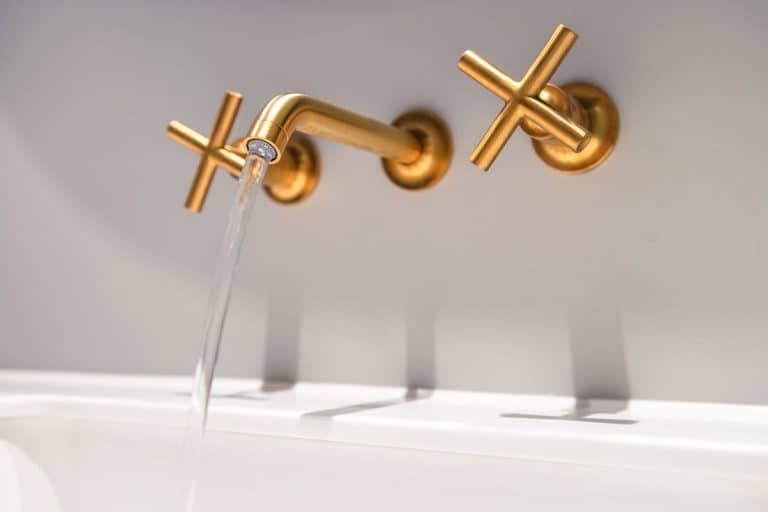 A golden matte finish faucet, What's The Best Faucet Finish For Hard Water?