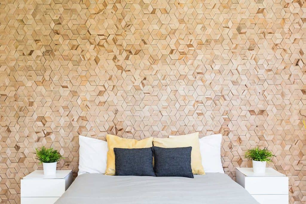 Bedroom with corkboard