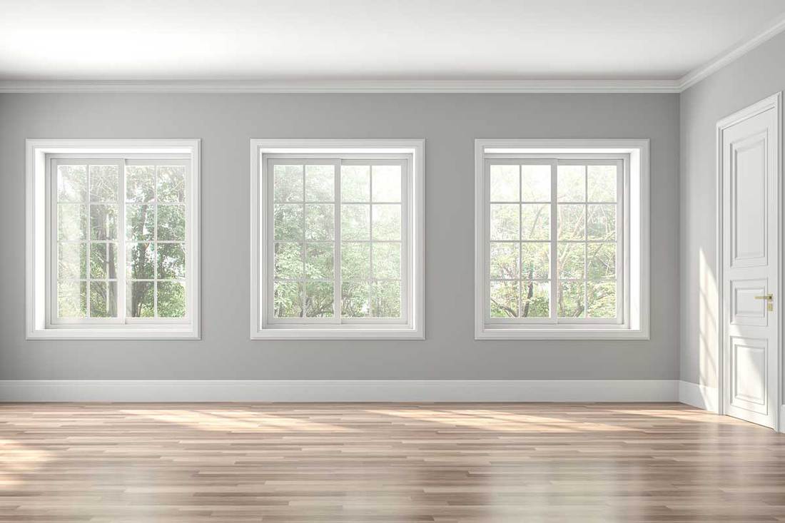 What Color Trim Goes With Gray Walls, Gray Living Rooms With White Trim