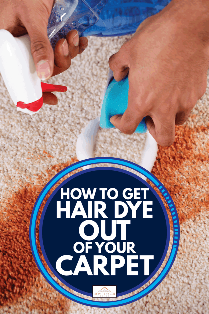 How to get pink hair dye out of carpet