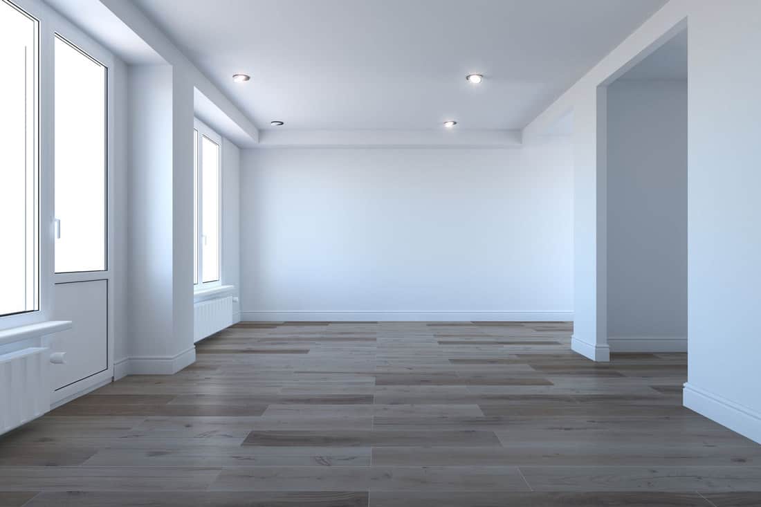 Empty room without furniture
