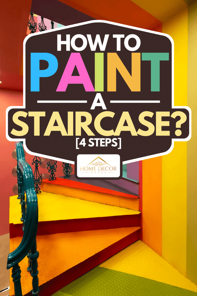 A bright colorful flight of stairs in a building, How To Paint A Staircase? [4 Steps]