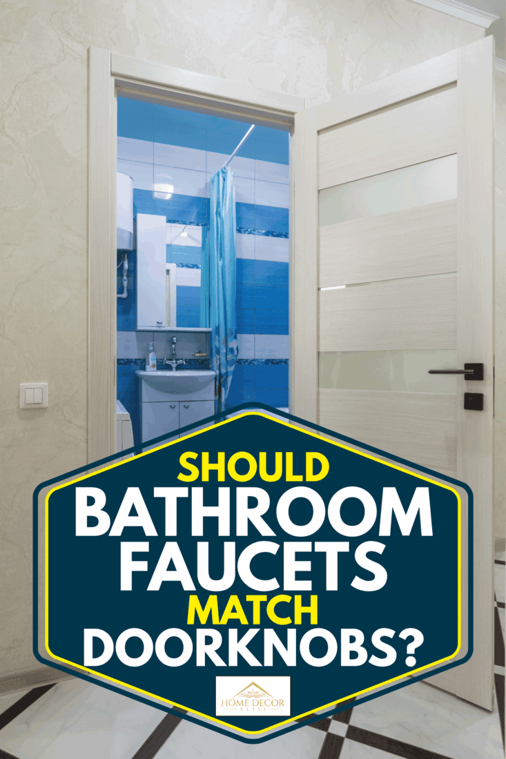 Ouvrez la porte de la salle de bain à l'intérieur de l'appartement avec un robinet et une poignée de porte dépareillés, les robinets de salle de bain doivent-ils correspondre aux poignées de porte ?