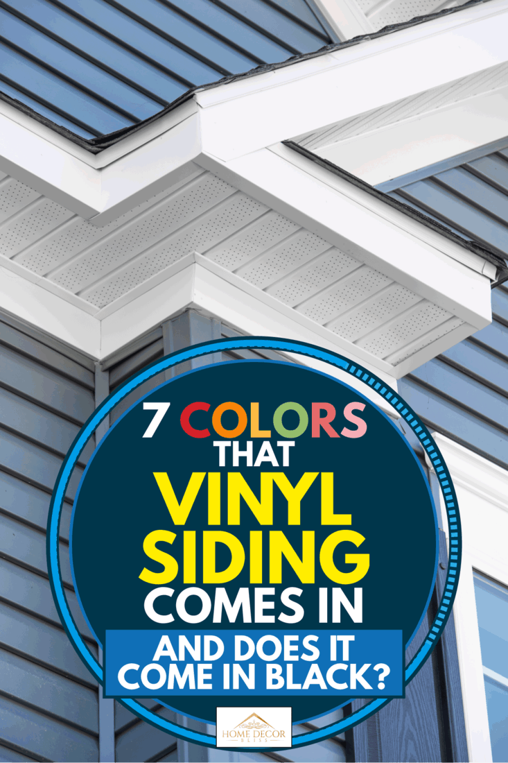 Colonial white attic with pacific blue vinyl horizontal siding, 7 Colors That Vinyl Siding Comes In (And Does It Come In Black?)