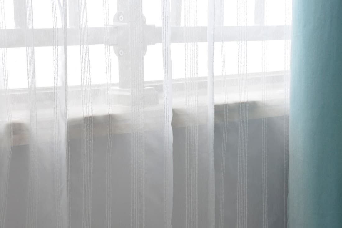 Curtain Background in an apartment