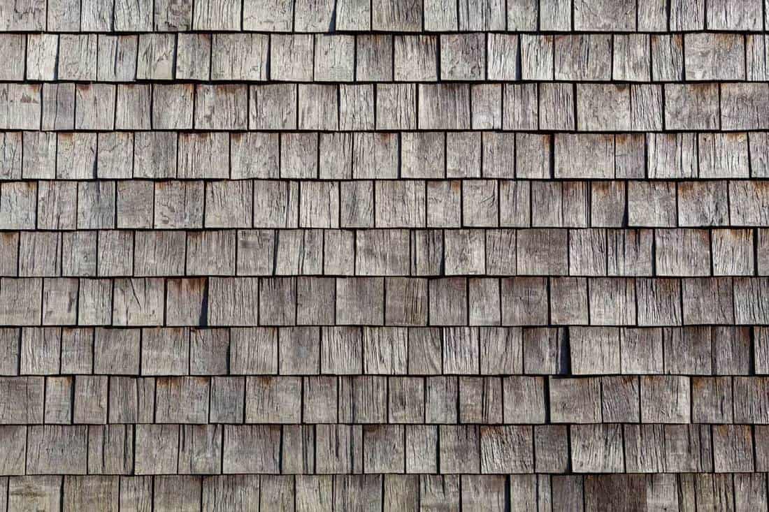Gray wooden shingles at the roof, How To Clean Wood Shingles [7 Steps]