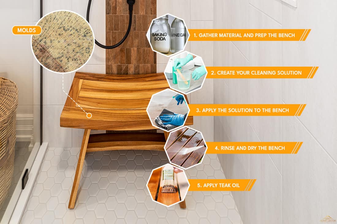 Steps on how to clean mold off shower bench, How To Clean Mold Off A Shower Bench