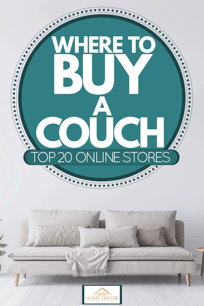 Light gray sofa inside white living room, Where To Buy A Couch [Top 20 Online Stores]