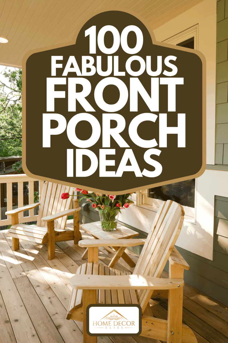 Chairs and flowers on home front porch, 100 Fabulous Front Porch Ideas