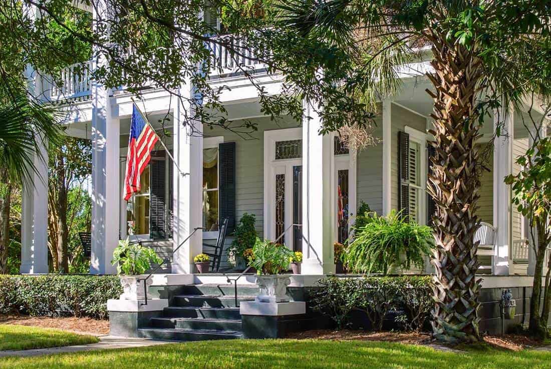 Beautiful southern home with an elegant front porch