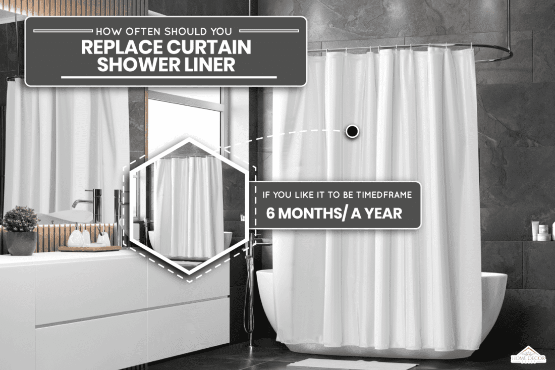 Blank white closed shower curtain, Which Side Of A Shower Curtain Liner Faces Out?