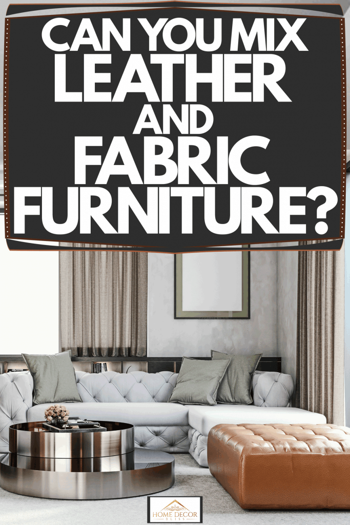 Leather And Fabric Furniture, Leather Sofas With Fabric Cushions