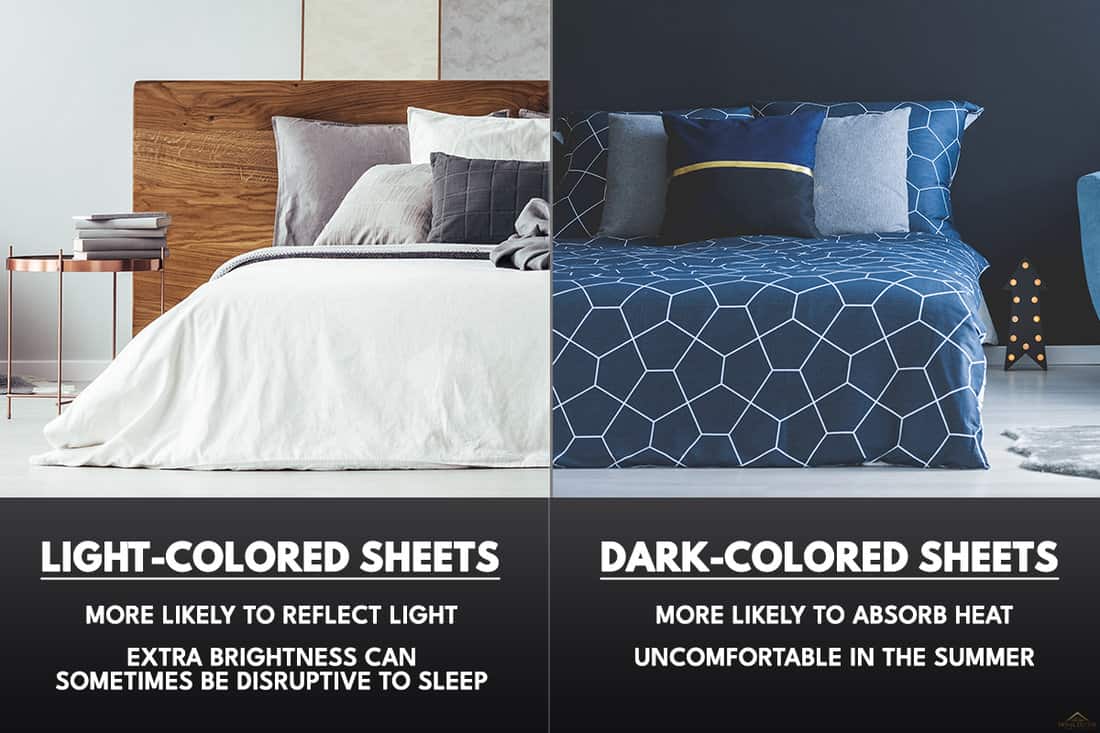 Dark or light-colored sheets comparison, What Color Sheets Go With A White Comforter?