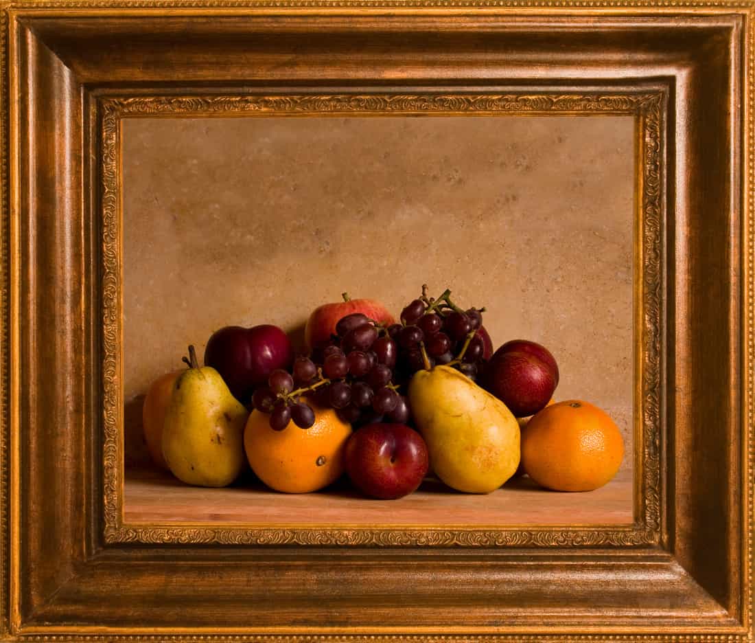 Framed still life fruit framed classical painting artwork