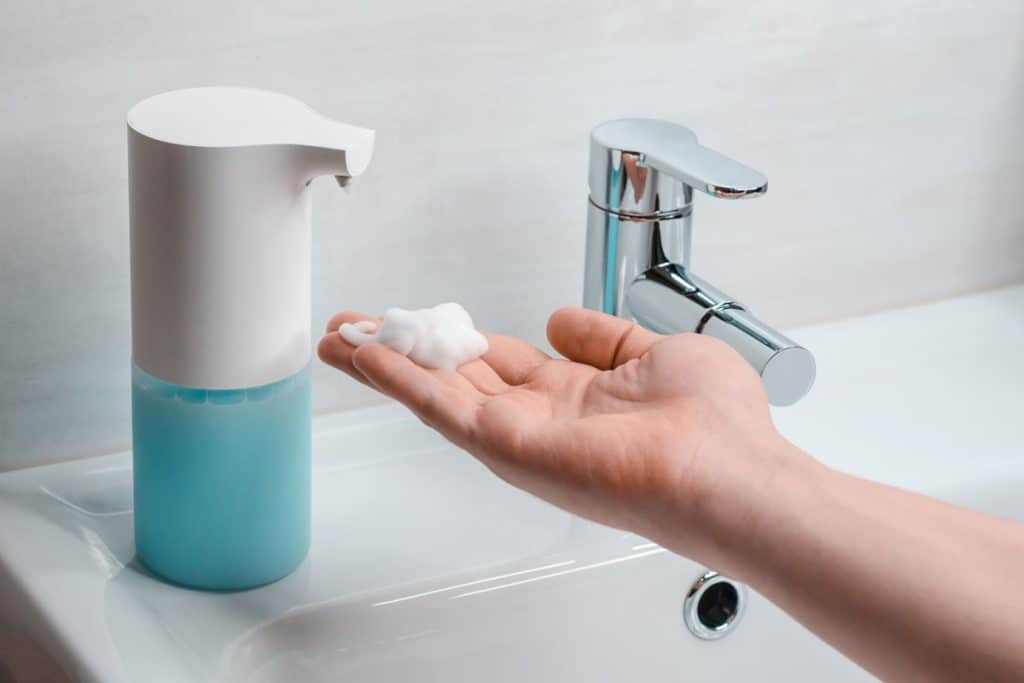 Getting soap in an automatic dispenser