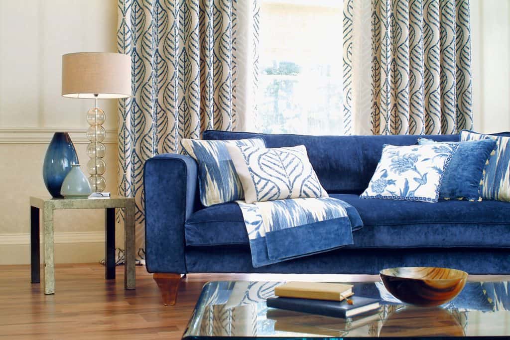 What Goes With A Blue Couch 5 Color, What Colour Sofa Goes With Blue Curtains