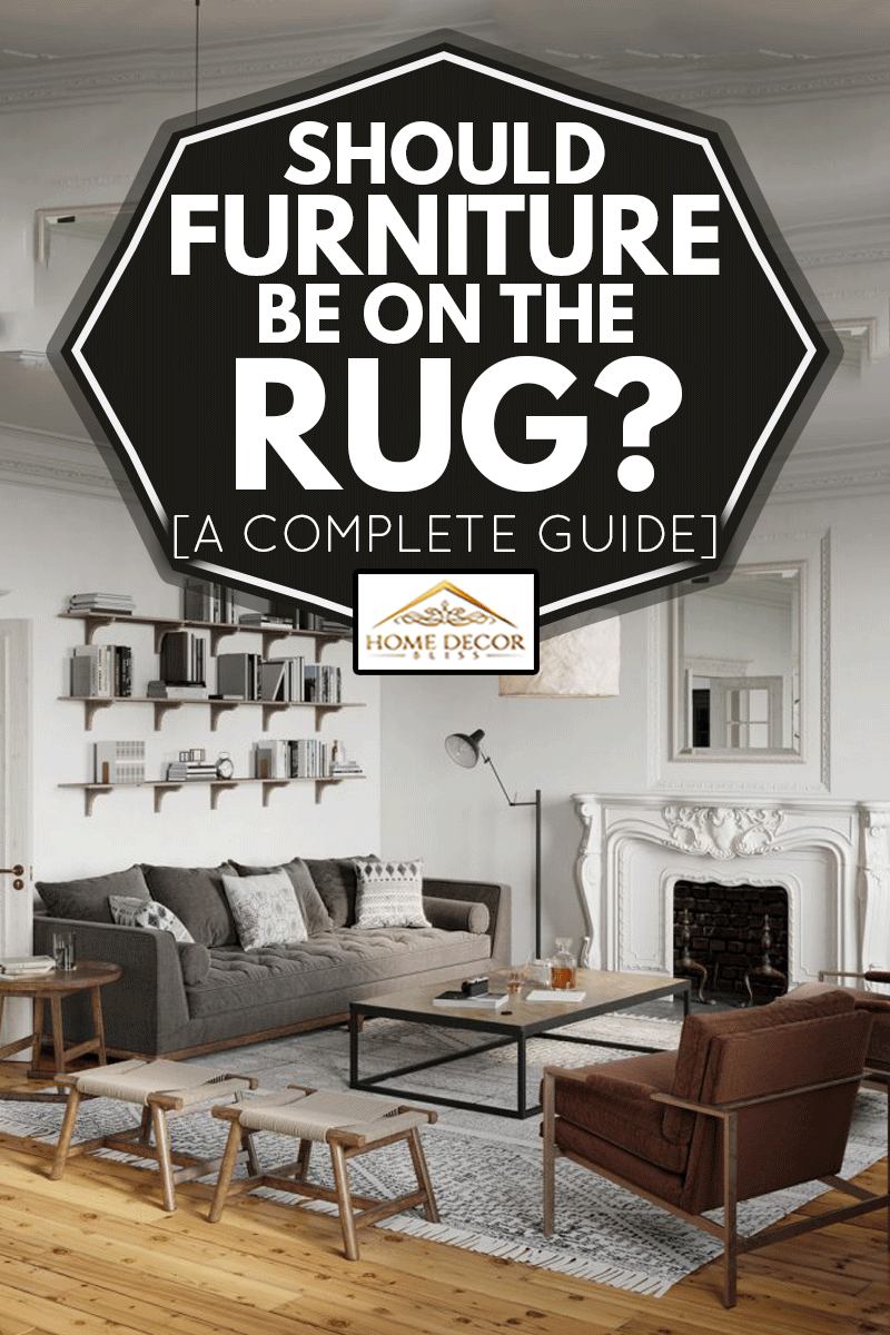 traditional style living room. Luxurious interiors of a living room., Should Furniture Be On The Rug? [A Complete Guide]