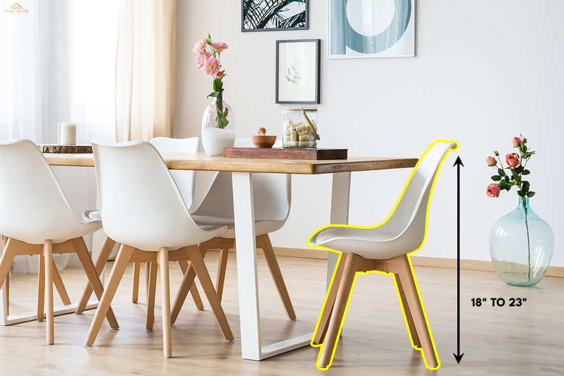 Standard dining room table seat height, What Chairs Go With A White Dining Table