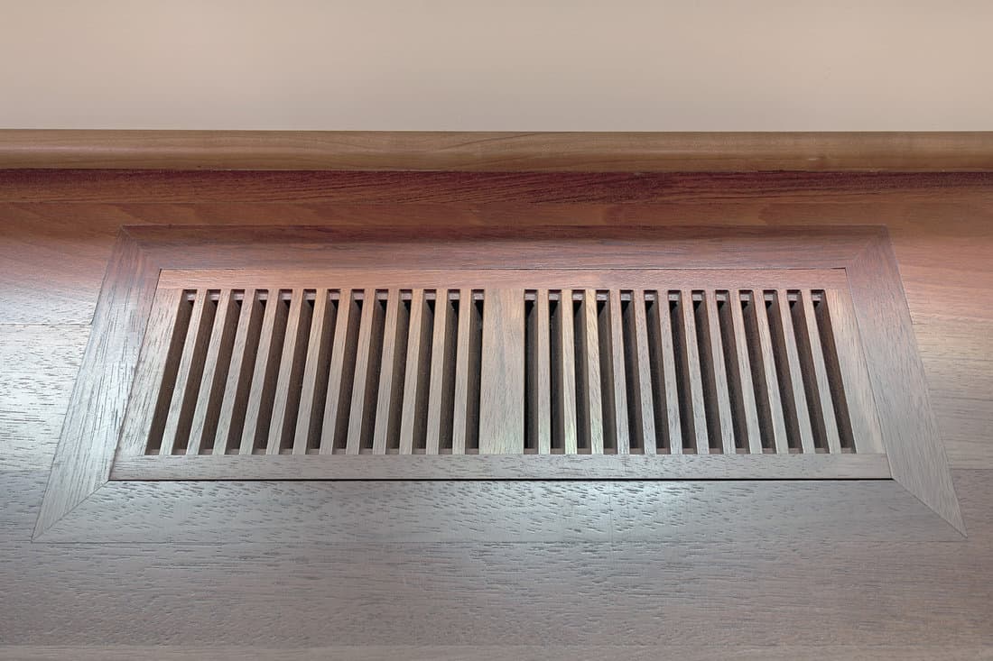 Wood Floor Vent Cover for home heating and cooling system 