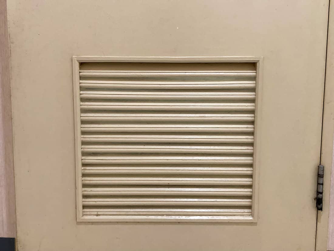 A door with ventilation