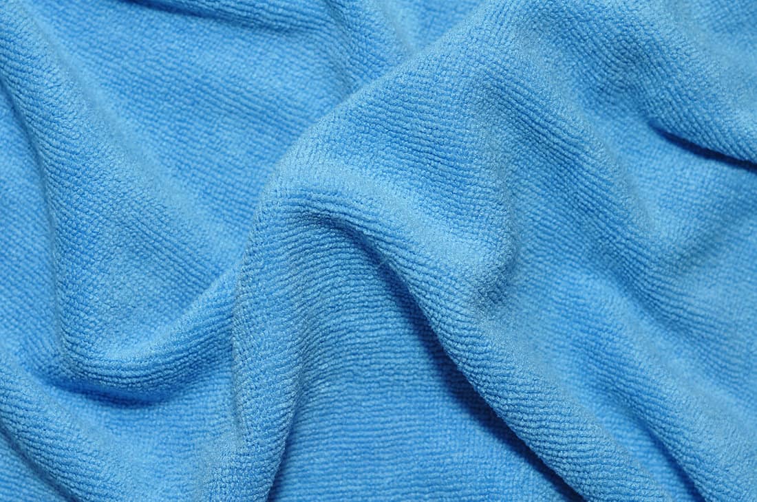 Blue wave microfiber fabric texture