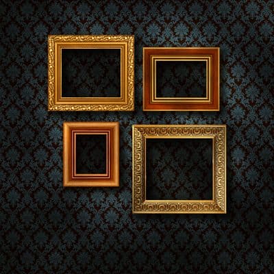 What Color Picture Frames Go With Brown Furniture?
