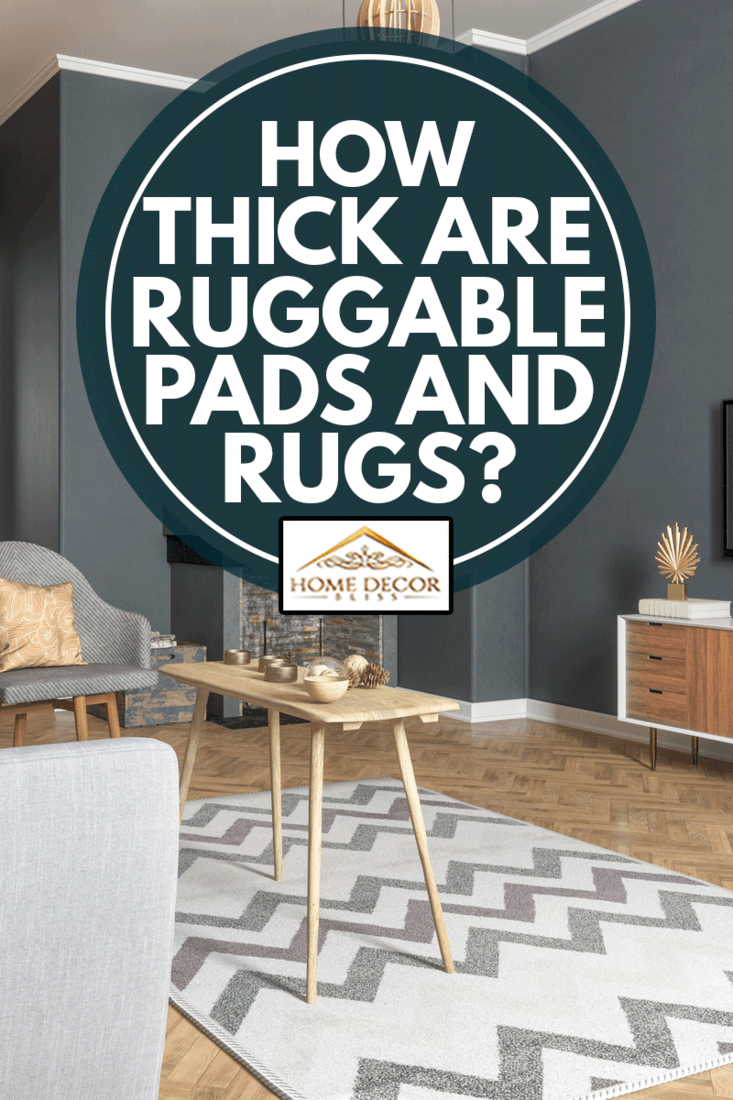 Modern Living Room with Smart Tv and ruggable rugs, How Thick Are Ruggable Pads And Rugs?