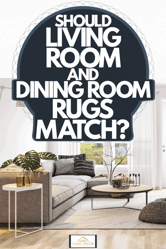 Living Room And Dining Rugs Match, How To Pick Rug Color For Living Room Walls