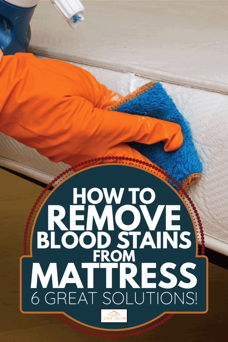worker cleaning a soiled mattress. How To Remove Blood Stains From Mattress [6 Great Solutions!]