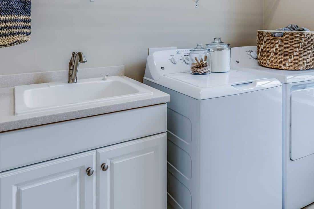 Bright and clean laundry room, How Big Should A Laundry Room Sink Be?