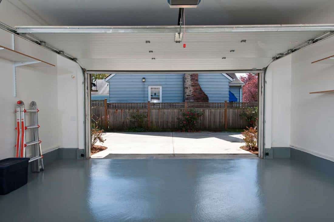 Clean garage with floor painted in gray, What's The Best Garage Floor Coating?