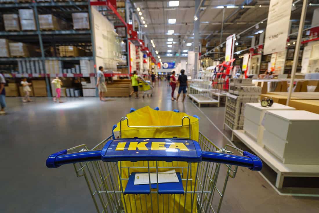 IKEA trolley at IKEA store
