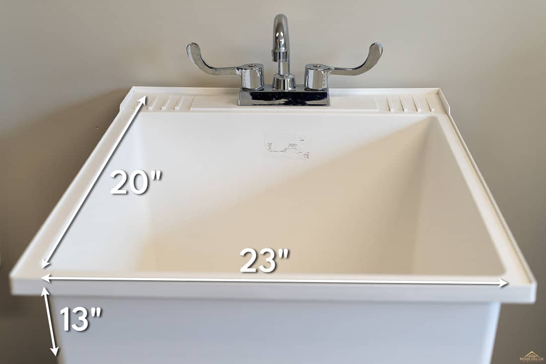 Laundry room sink average size, How Big Should A Laundry Room Sink Be?
