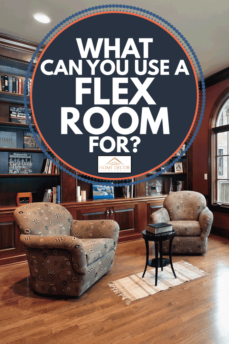 Library in luxury home, flex room. What Can You Use A Flex Room For