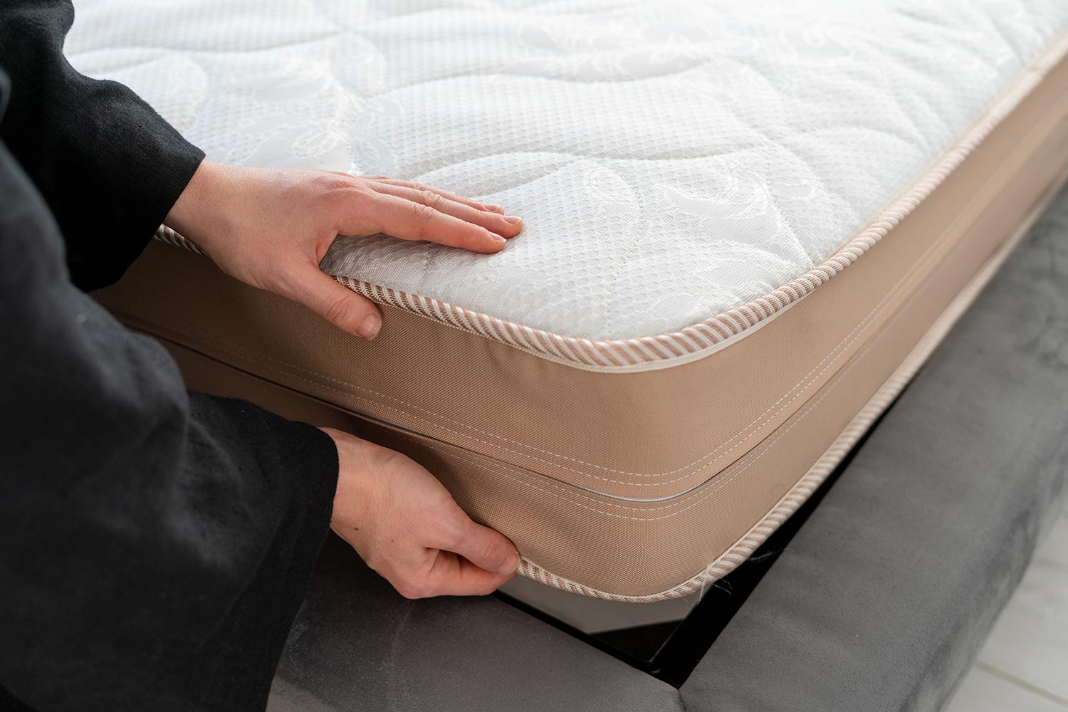 Orthopedic memory foam mattress with soft topper