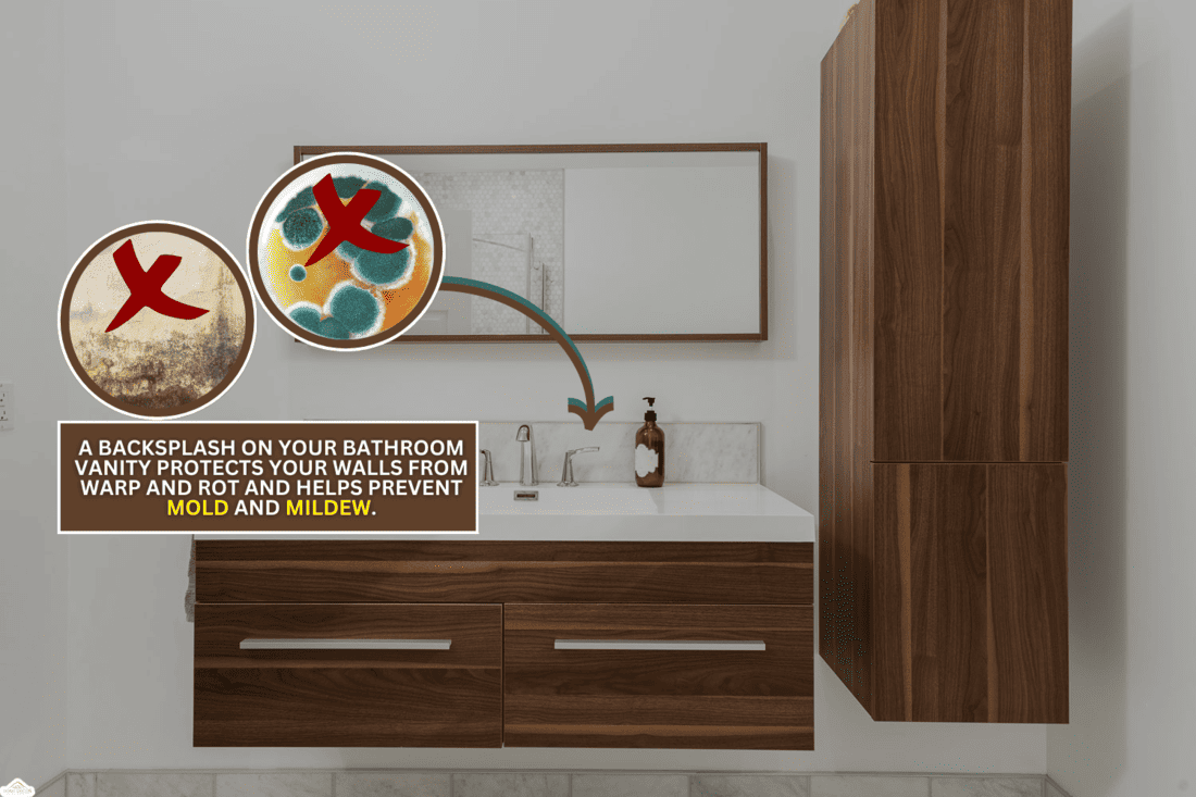 bathroom vanity with tile backsplash, Does A Bathroom Vanity Need A Backsplash