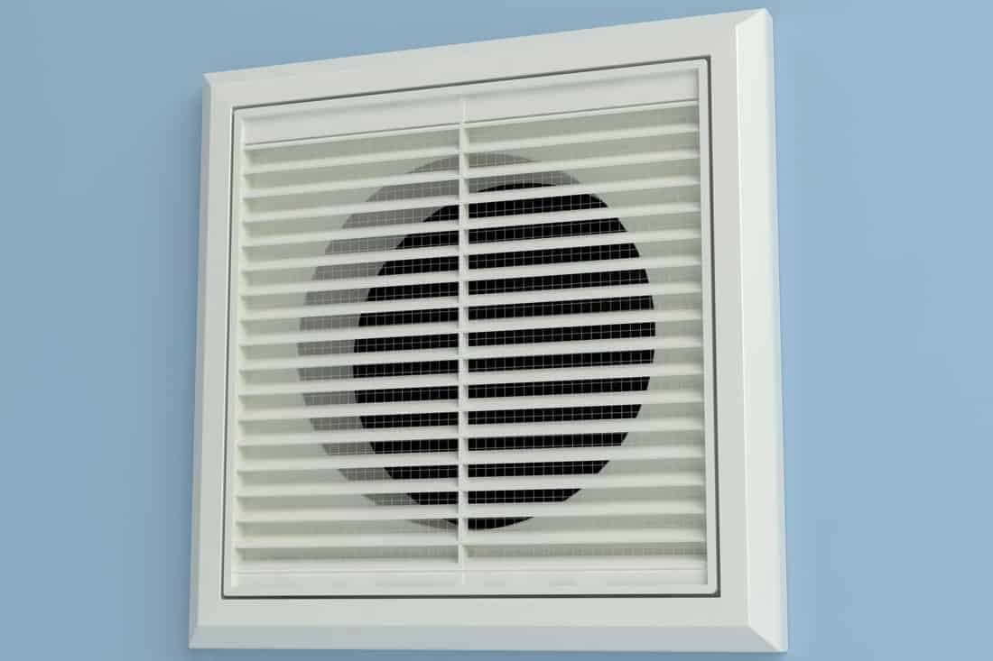 An air vent inside a light blue walled living room, Do You Need Air Vents In Bedrooms?
