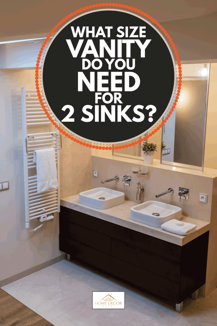 Size Vanity Do You Need For 2 Sinks, How Big Should A Double Vanity Be