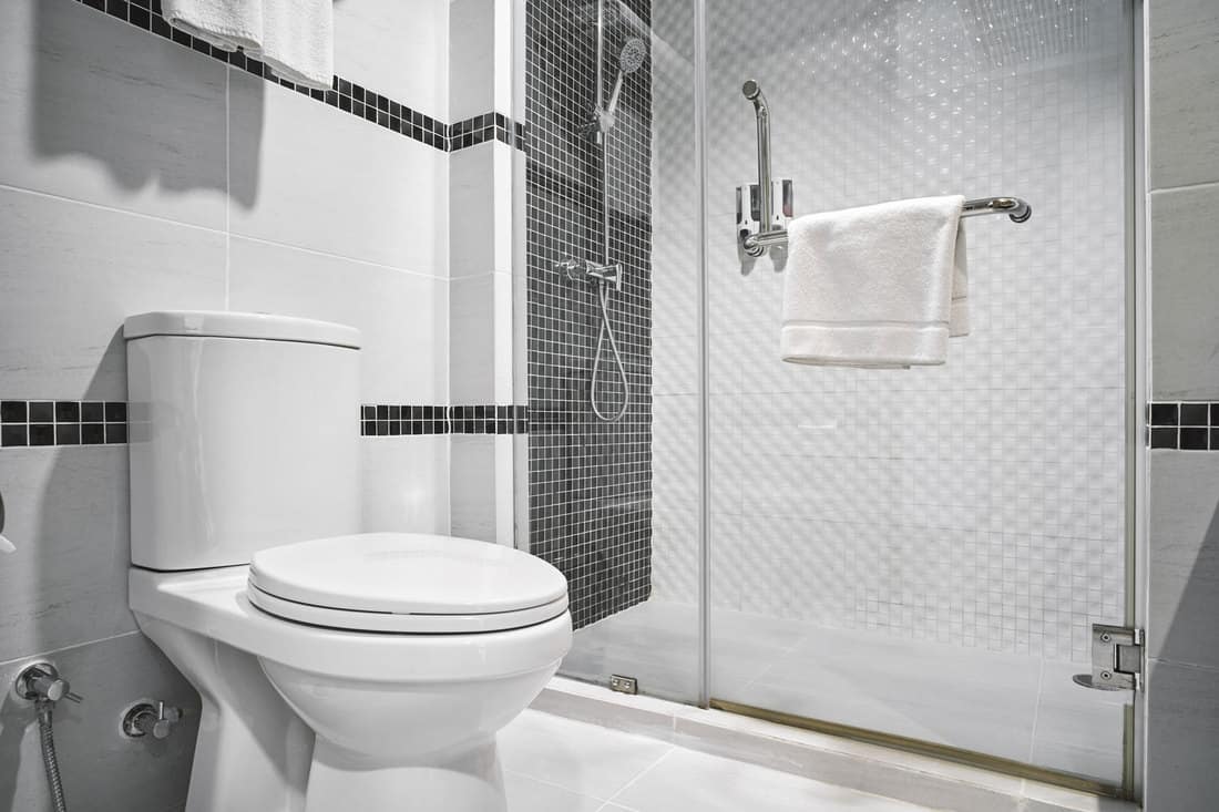 Interior of a modern bathroom with a contemporary design, Does A Toilet Have To Be Against A Wall?