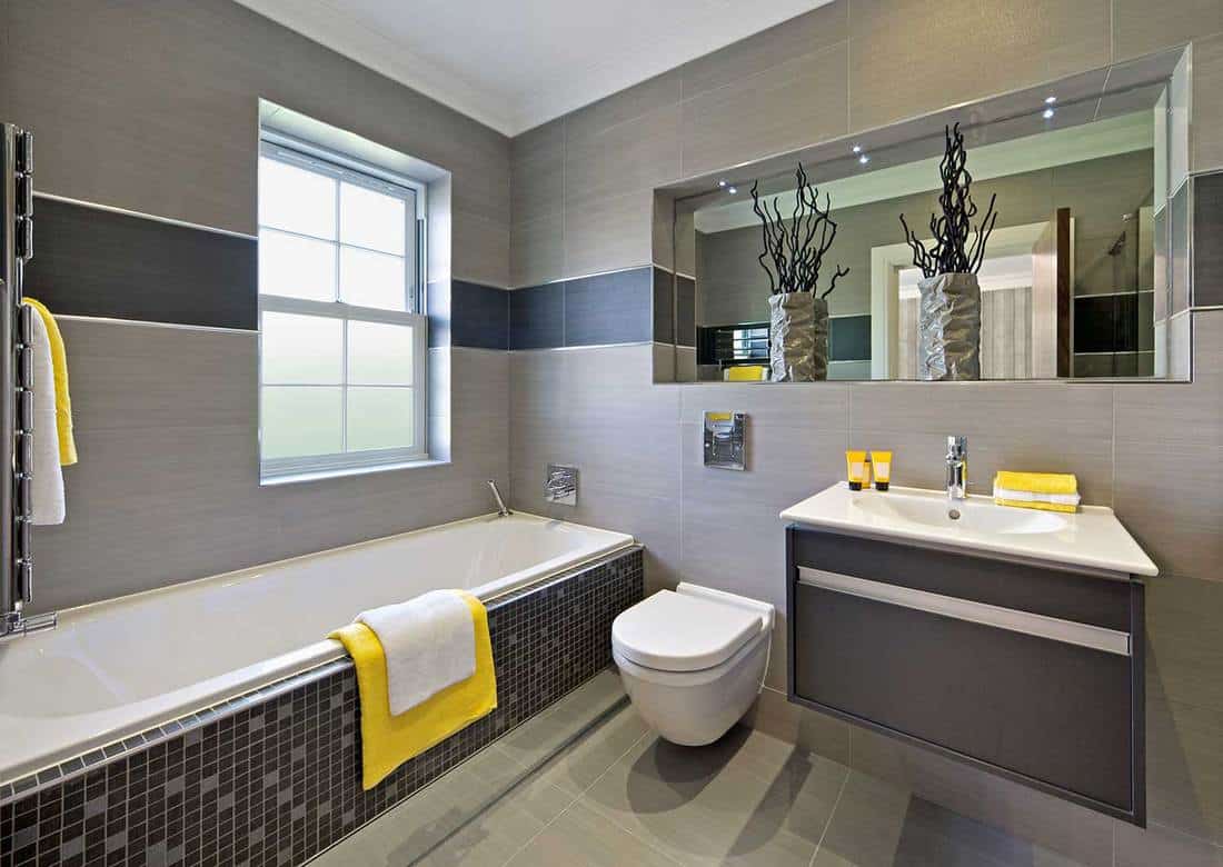 Modern luxury bathroom in a luxury home