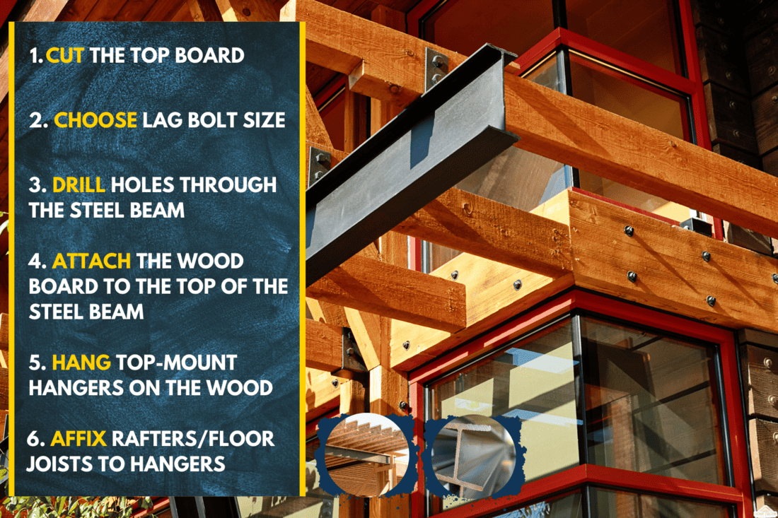 Steel I beam with exposed wood joists, How To Attach Wood Framing To A Steel Beam [6 Steps To Follow]