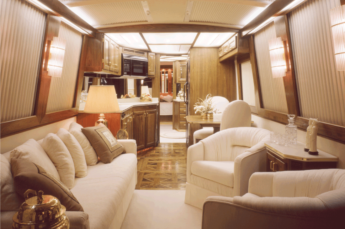 motor home interior view looking from the front to rear. 17 Awesome RV Decorating Ideas