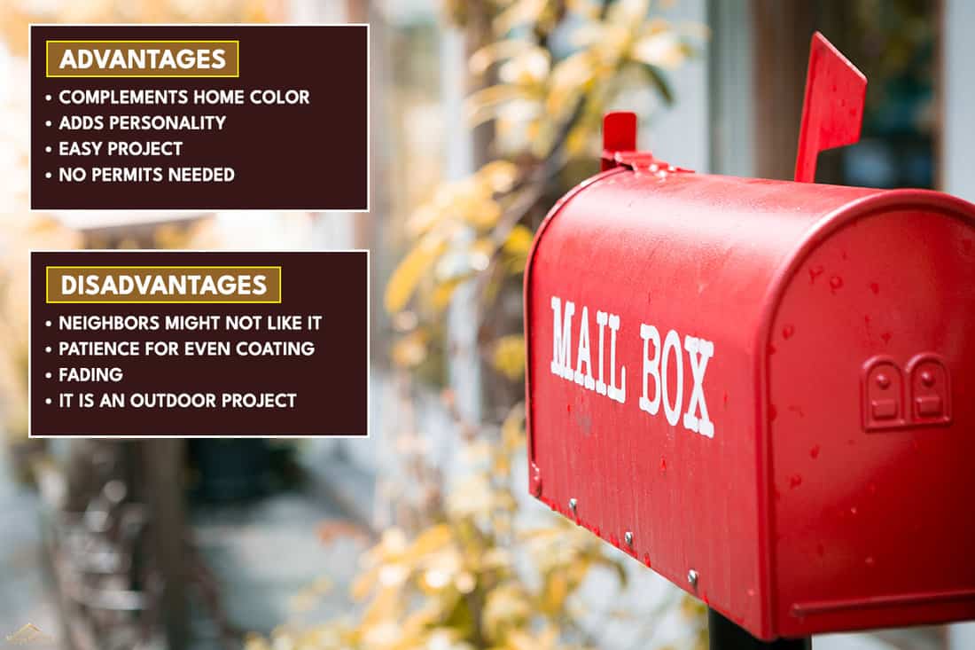 Advantages and disadvantages of painting your mailbox post, Should You Paint Your Mailbox Post? [And How To]