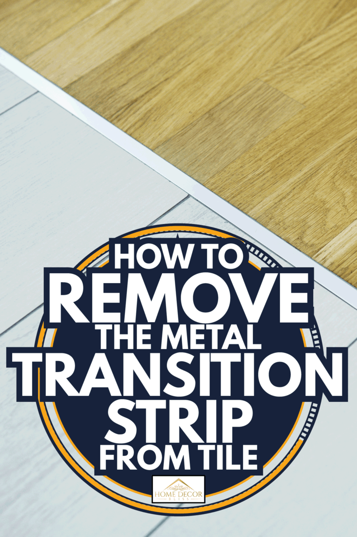 Aluminum threshold between ceramic tiles and parquet. How To Remove The Metal Transition Strip From Tile