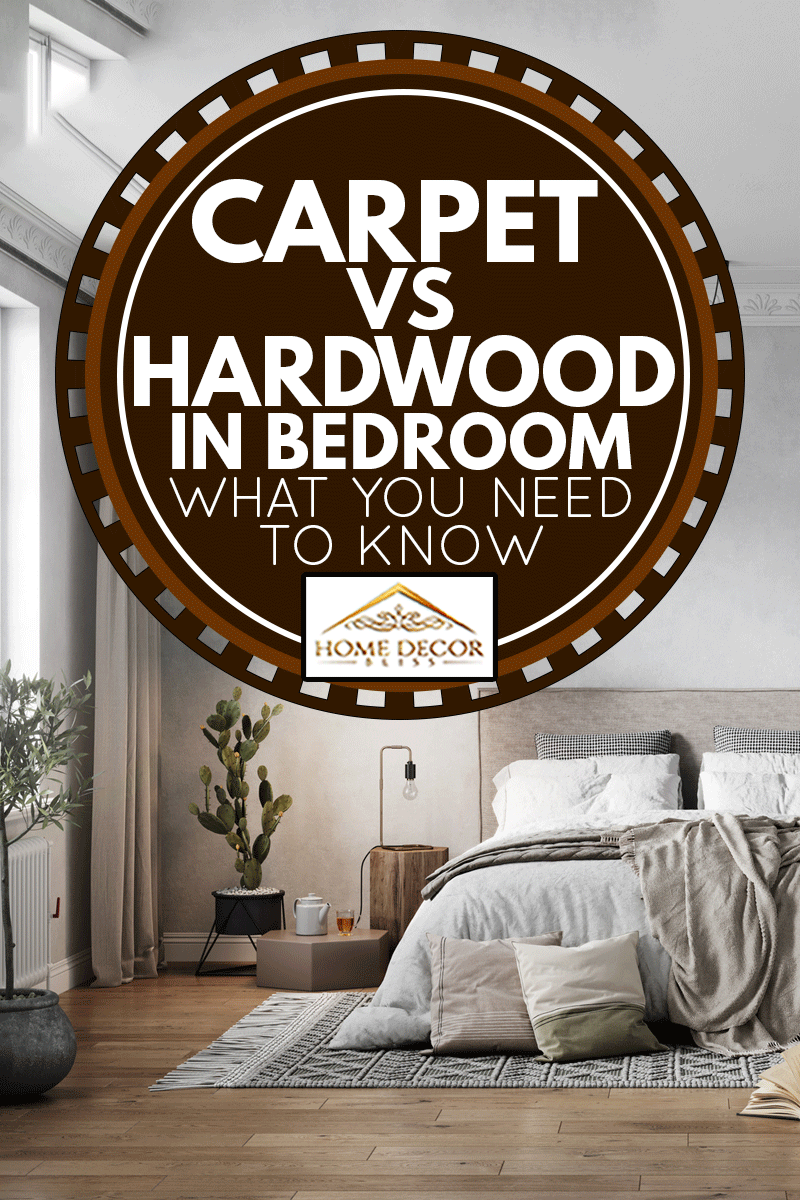 image of a luxurious and elegant bedroom interiors from an old turn of the century apartment, Carpet Vs Hardwood In Bedroom - What You Need To Know