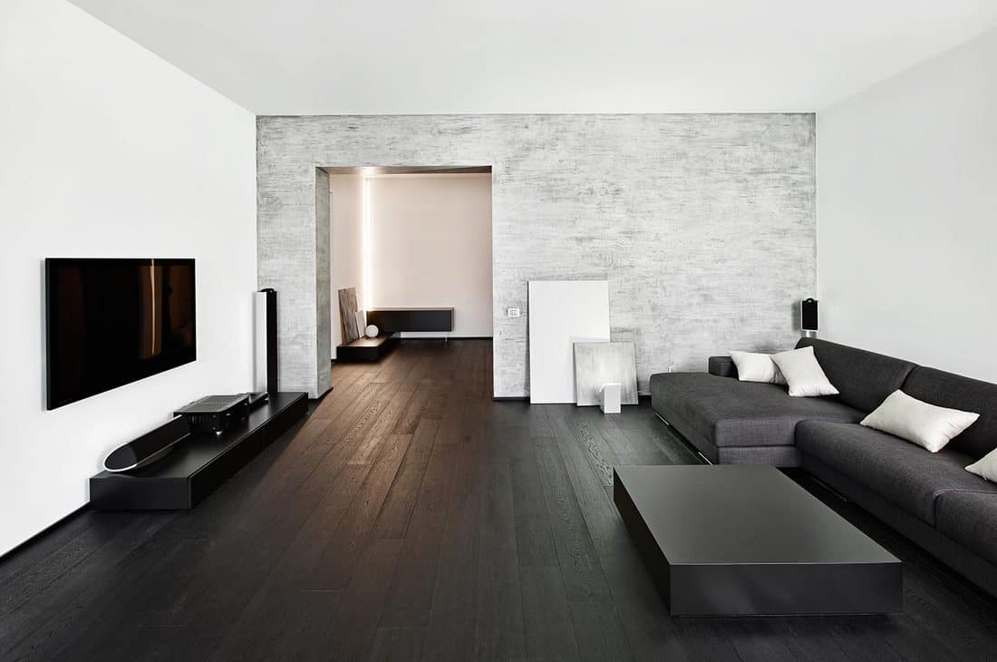 Modern minimalism style living room interior