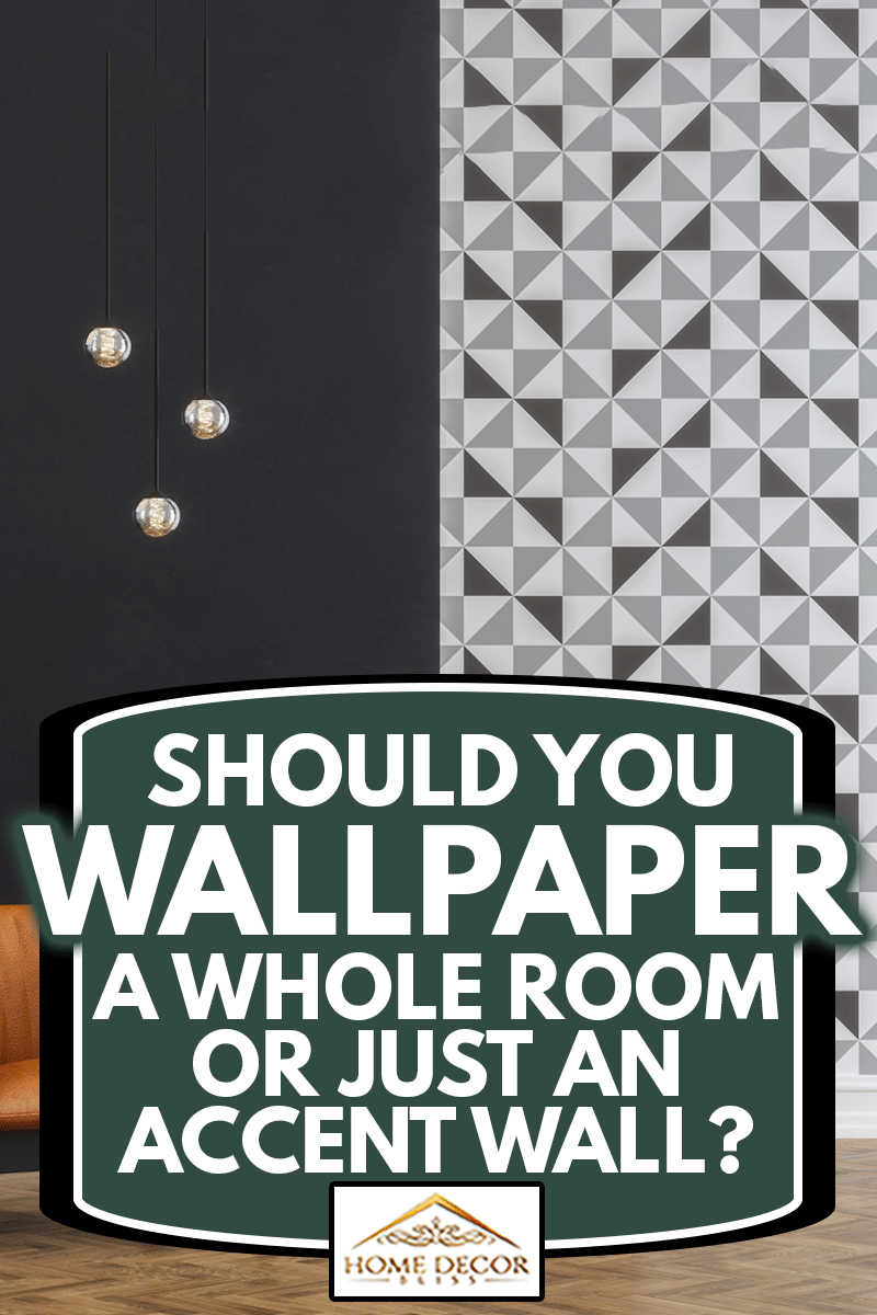 Glueing Wallpapers with Armchair, Should You Wallpaper A Whole Room Or Just An Accent Wall?